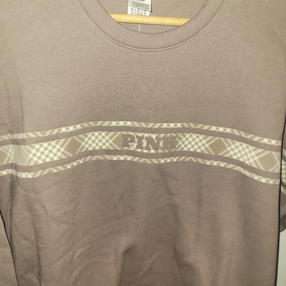 VS PINK mushroom oversized logo crewneck xl